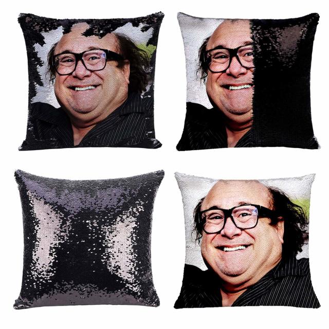 The Rock Meme Face Sequin Pillow Cover Funny the Rock Face 