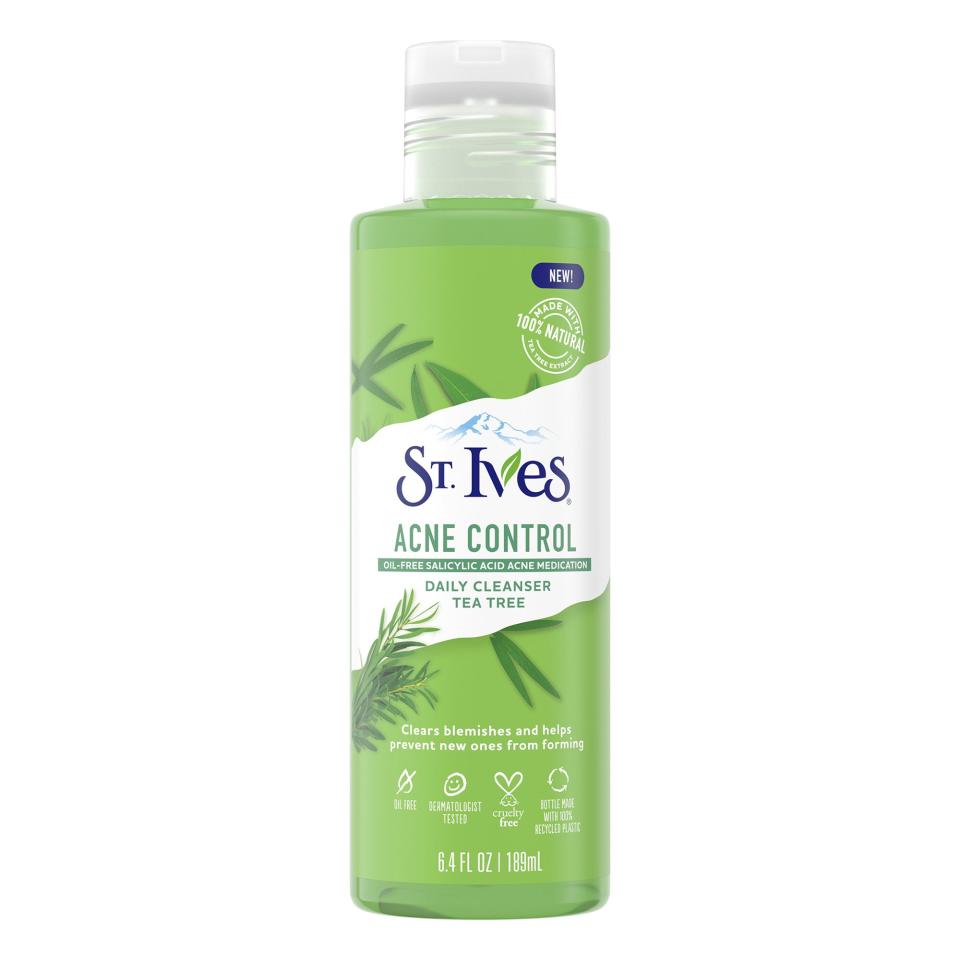 8) St. Ives Acne Control Daily Cleanser With Tea Tree