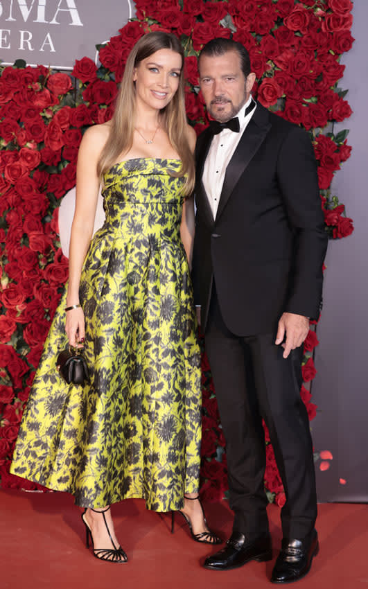 Antonio Banderas y Nicole Kimpel en el estreno de El fantasma de la ópera