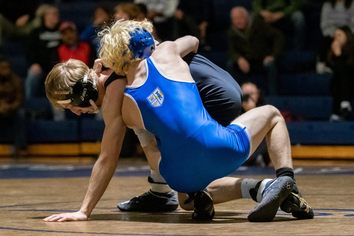 Conwell-Egan's Jeff Spofford (front) is one of the area's top lightweights.