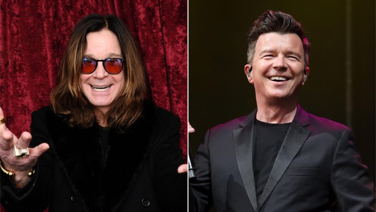  Ozzy Osbourne and Rick Astley. 