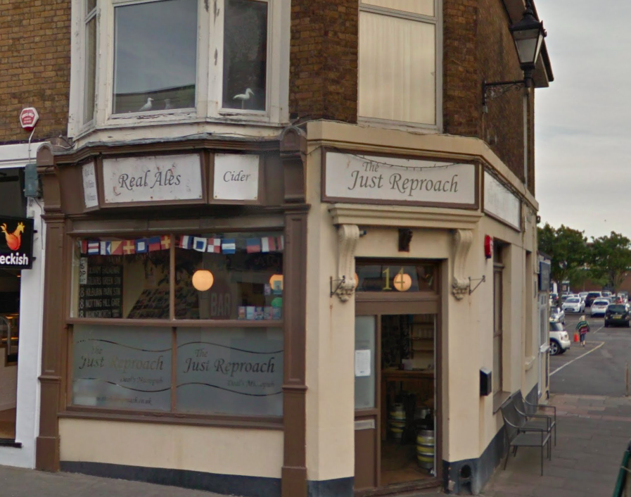 <em>The landlord of the Just Reproach pub in Deal has raked in £20,000 from fining people using mobile phones in his pub (Google)</em>