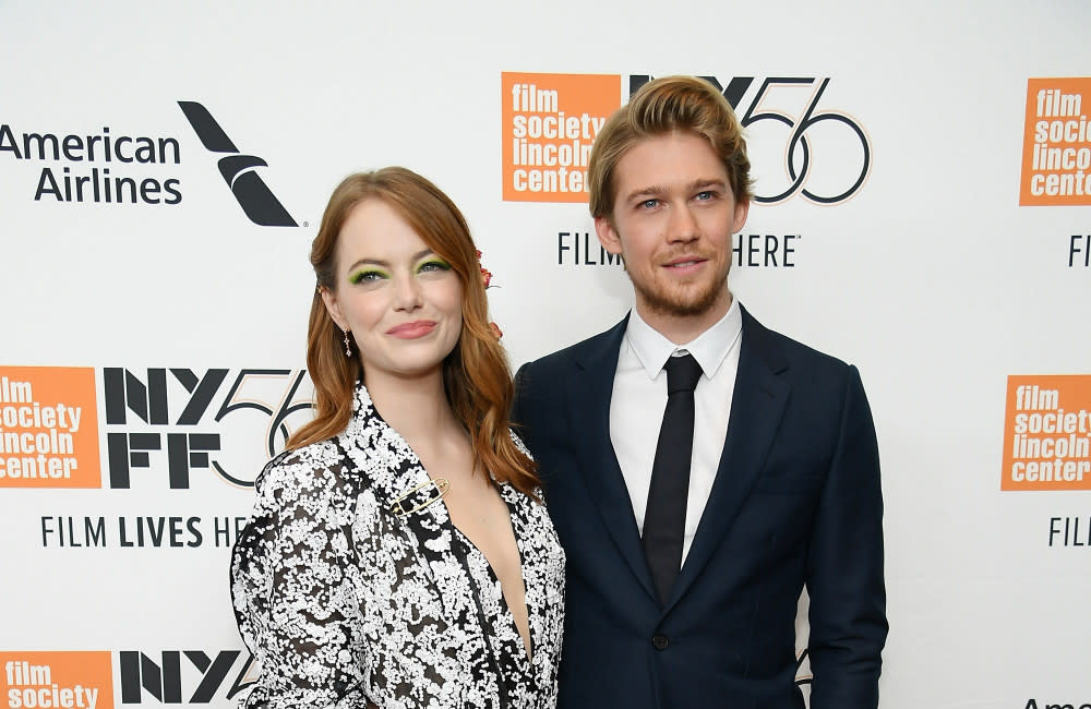 Emma Stone and Joe Alwyn remain close despite his split from her pal Taylor Swift credit:Bang Showbiz