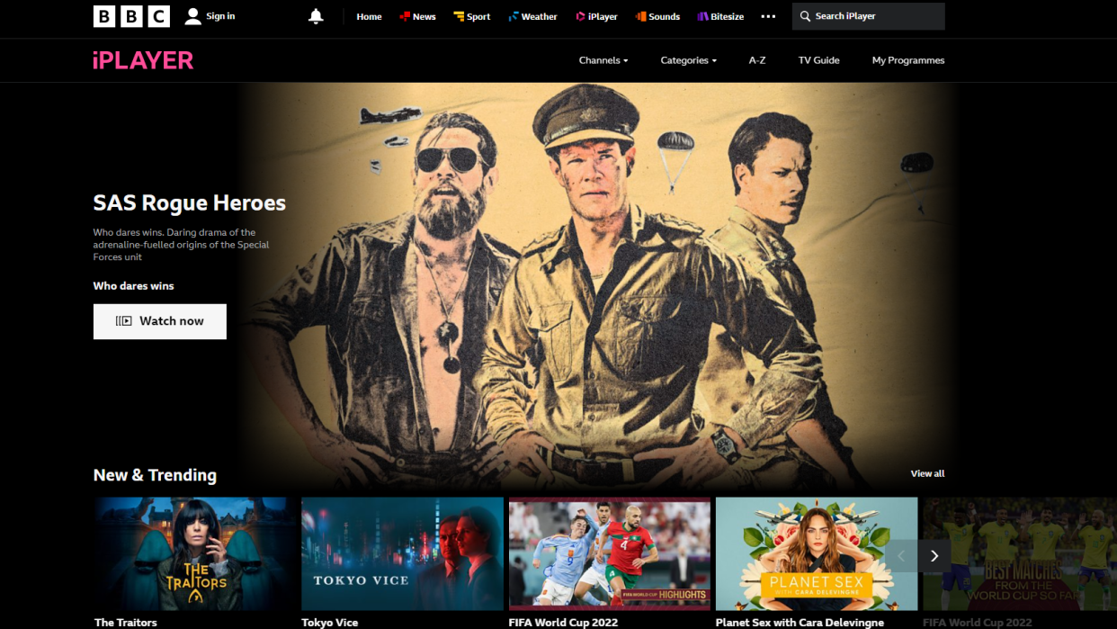  BBC iPlayer. 