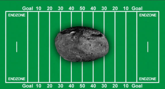 Asteroid 2012 DA14 is about the size of half a football field and will make a close approach to Earth on Feb. 15.