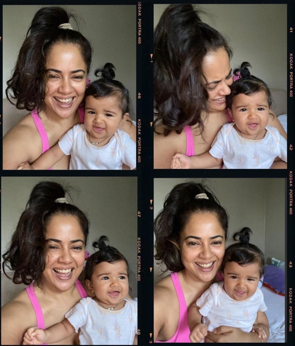 Its been a while since we saw the <em>Maine Dil Tujhko Diya </em>actress onscreen. And that's because she is super busy playing mom to her two adorable children, the daughter being the younger was born in July 2019. Missed the special day by 2 months last year, Nyra and mommy Sameera marked May 10th, 2020 as their first Mother's Day together.