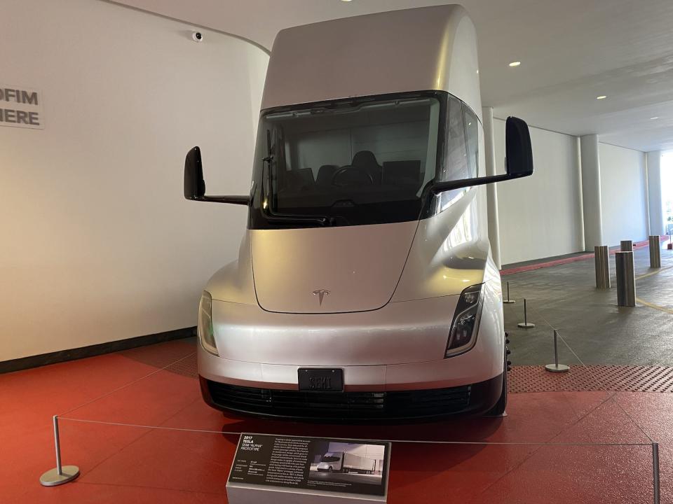 2017 Tesla semi "alpha" prototype at the Petersen Automotive Museum