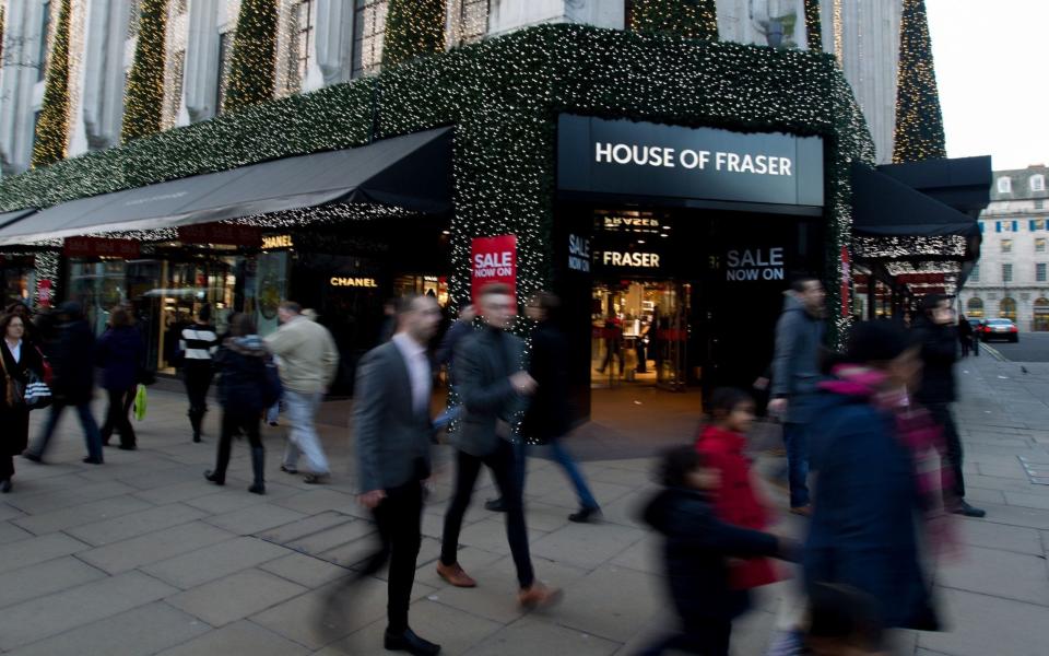 In December rating agency Moody's downgraded House of Fraser's credit rating - PA