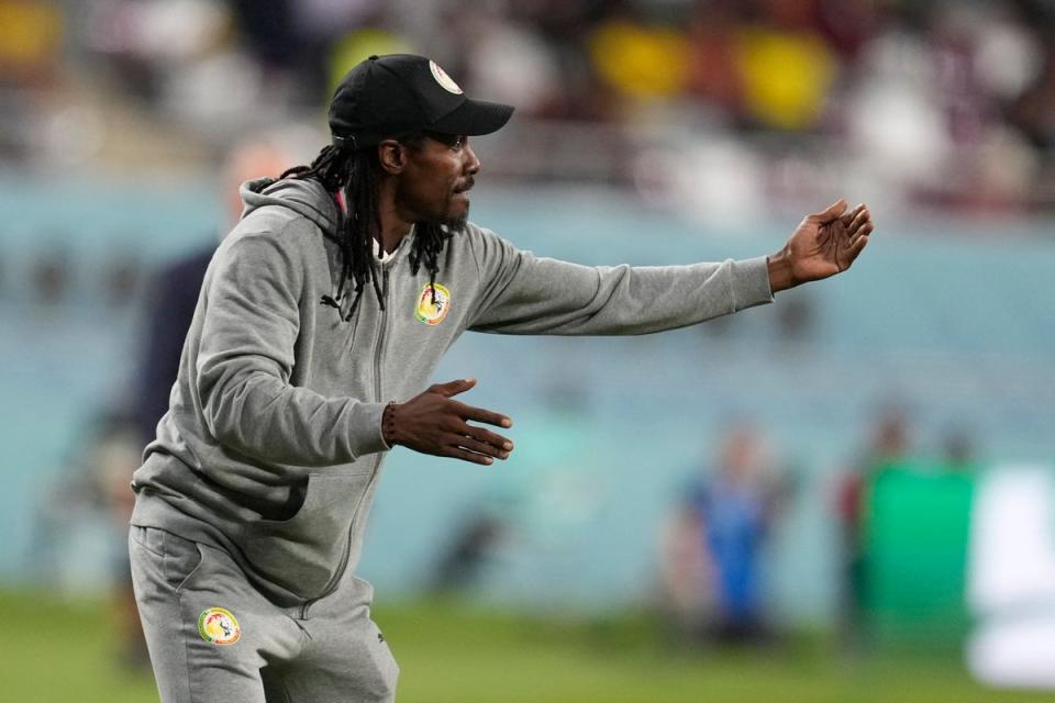 Aliou Cisse has taken Senegal into the last 16 of the World Cup for the first time since 2002 (Natacha Pisarenko/AP) (AP)