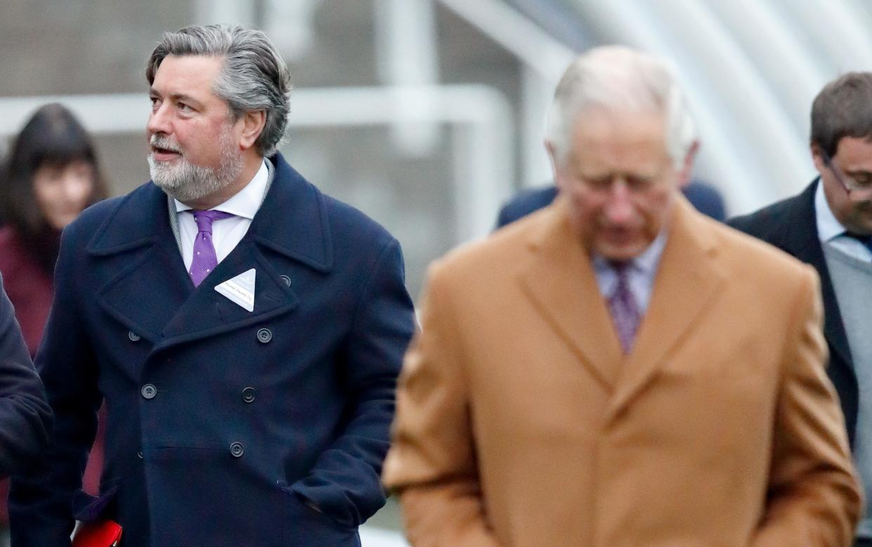 Michael Fawcett with Prince Charles at Ascot Racecourse in 2018 - Max Mumby/Indigo