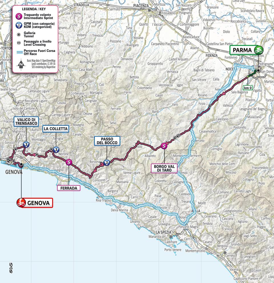 Giro d'Italia 2022 stage 13 map – Giro d'Italia 2022: Route, stage start times, TV channel details and more