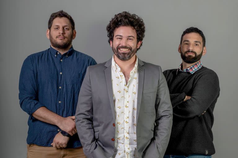 Santiago Echazú, Matías Demarco y Facundo Aguinaga, los responsables de Paisanos, la stat-up de diseño especializada en desarrollos digitales