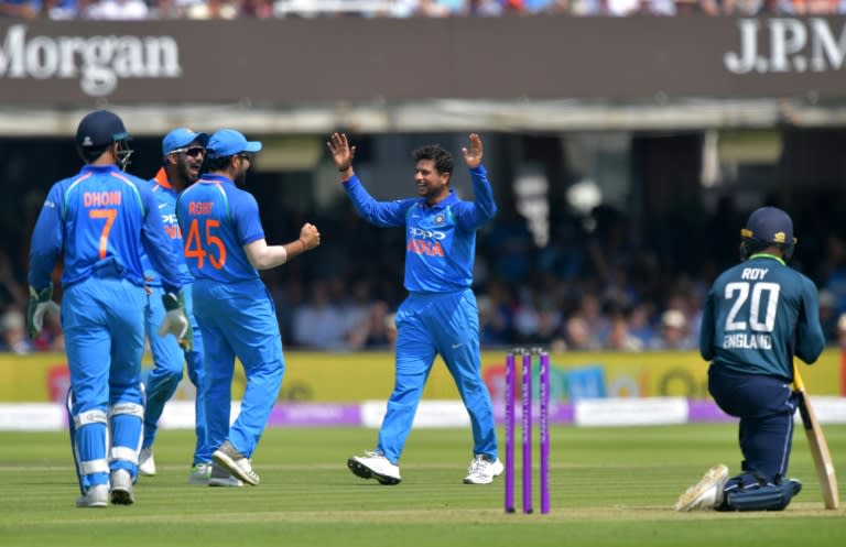 Kuldeep Yadav wasn't as destructive as he was in the first ODI, but still took three wickets