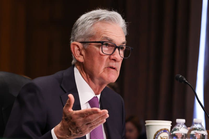 Federal Reserve Chair Jerome Powell told the Senate Banking, Housing and Urban Affairs committee Thursday the economy is strong and is in better condition than any other major world economy. He said GDP is up and inflation is down. Photo by Jemal Countess/UPI
