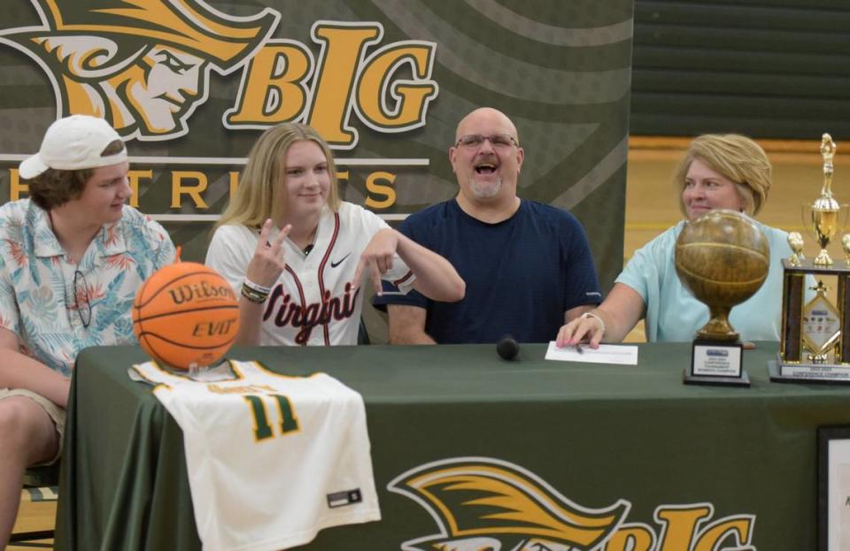 Kamryn Kitchen, an Independence High School basketball player considered one of the top 10 players in the state of North Carolina, committed to the University of Virginia on June 5, 2024.