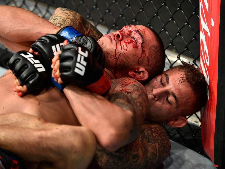 Dustin Poirier defeated Anthony Pettis at UFC Fight Night 120: Getty