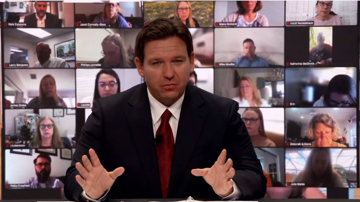 Gov. Ron DeSantis held a panel discussion on Dec. 13 questioning the safety of COVID-19 vaccines.