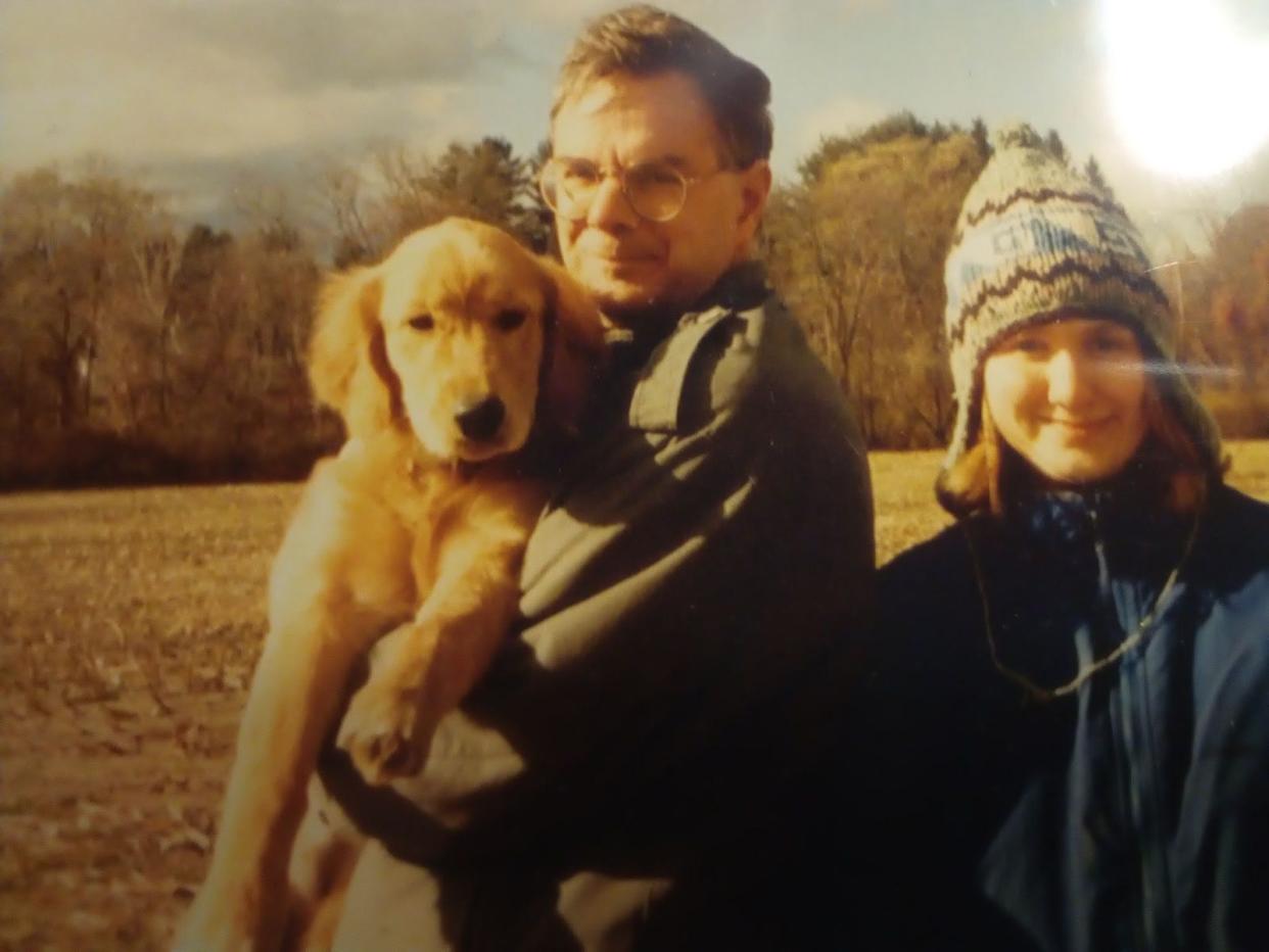 Jess deCourcy Hinds and her dad