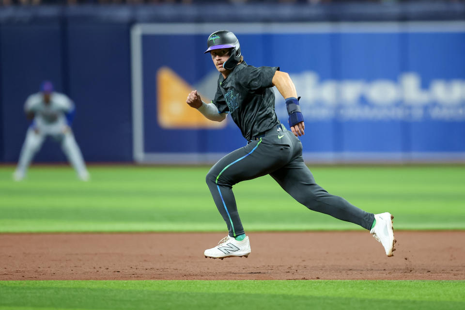 Jonny DeLuca #21 of the Tampa Bay Rays 