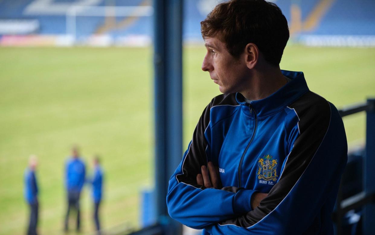 Gerard Kearns as Andy Woodward in BBC drama Floodlights - BBC/Matt Squire