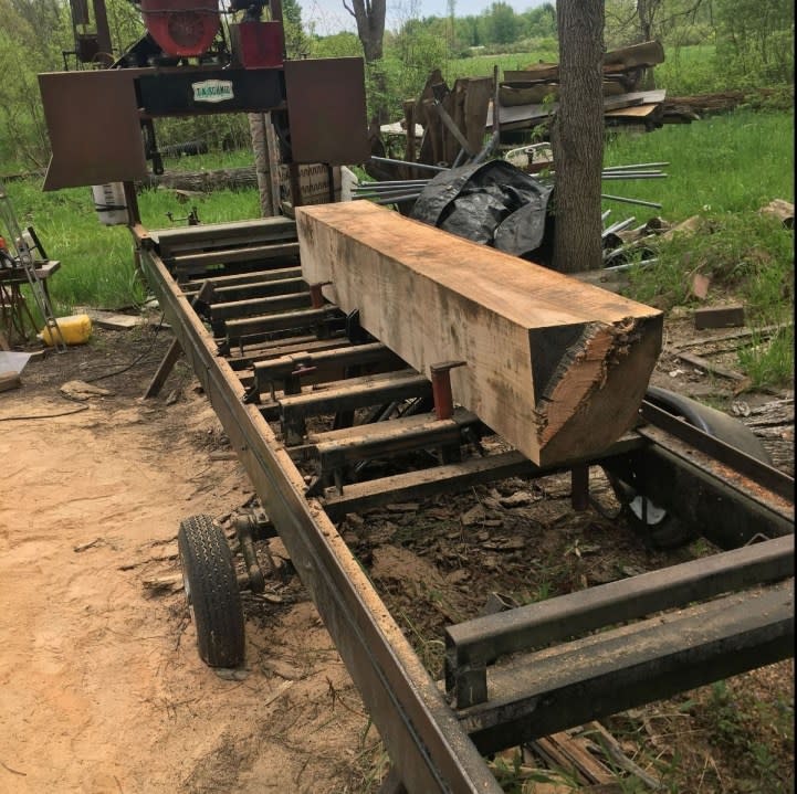 Investigators are searching for a 23-foot sawmill that was reportedly stolen this week in Waverly Township. (Courtesy Van Buren County Sheriff's Office)