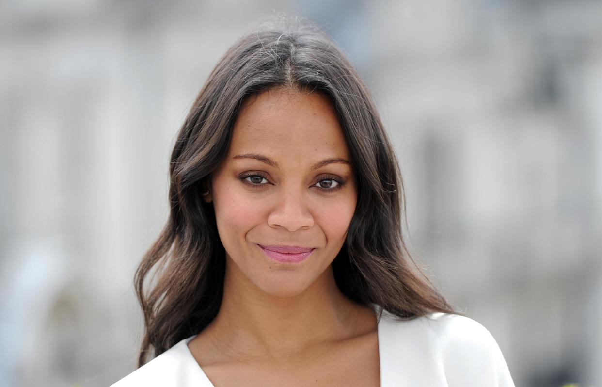 Zoe Saldana at the Guardians of the Galaxy photocall: Getty