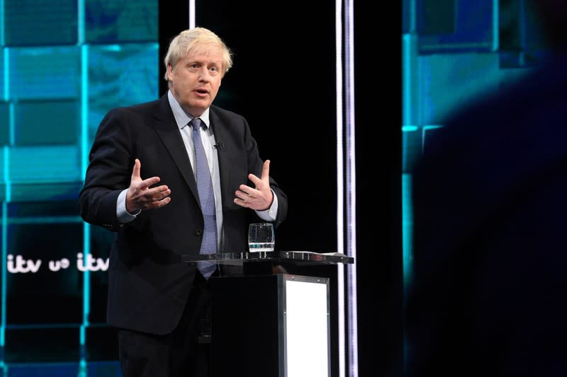 First televised head to head debate between Johnson and Corbyn ahead of election