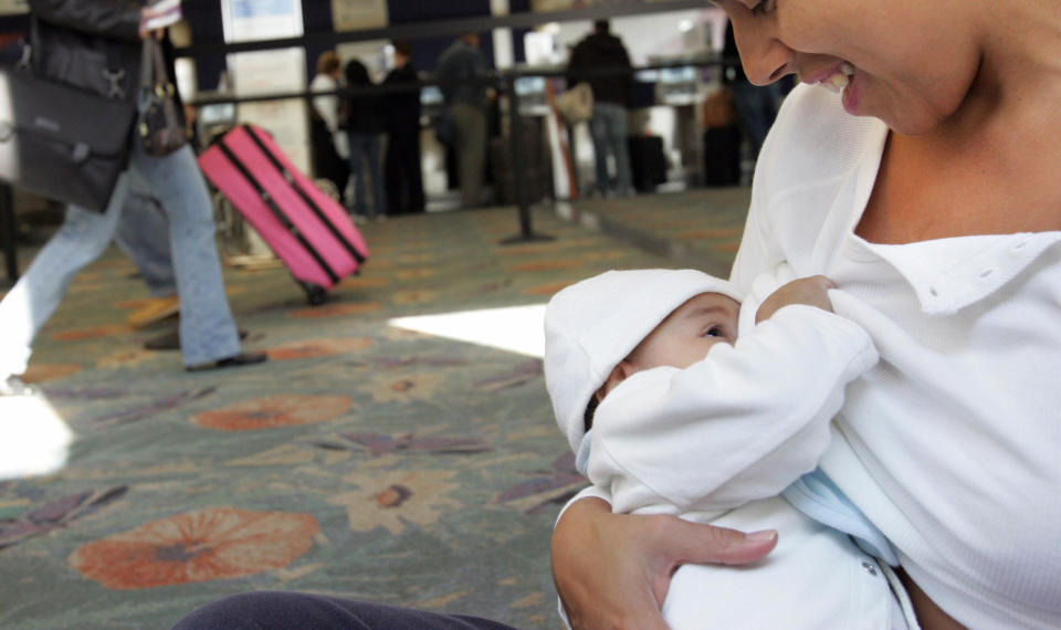 Most airports will be required to provide breastfeeding rooms. (Photo: Getty Images)