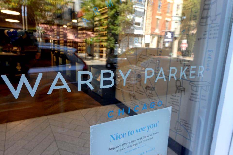 A Warby Parker store in Chicago. The retailer has said it will continue to expand its retail fleet.