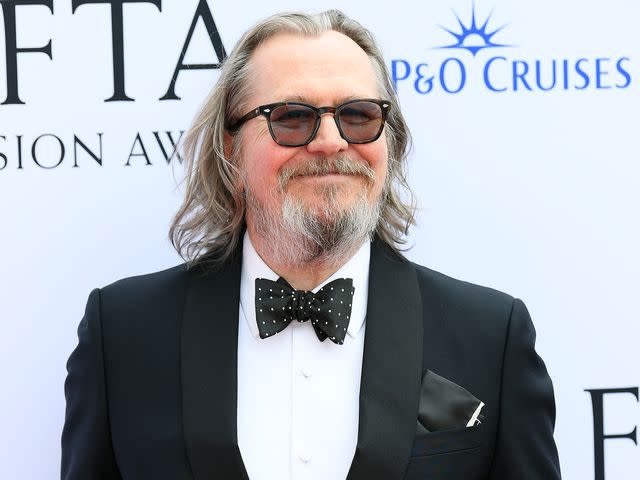 <p>Joe Maher/Getty</p> Gary Oldman attends the 2023 BAFTA Television Awards