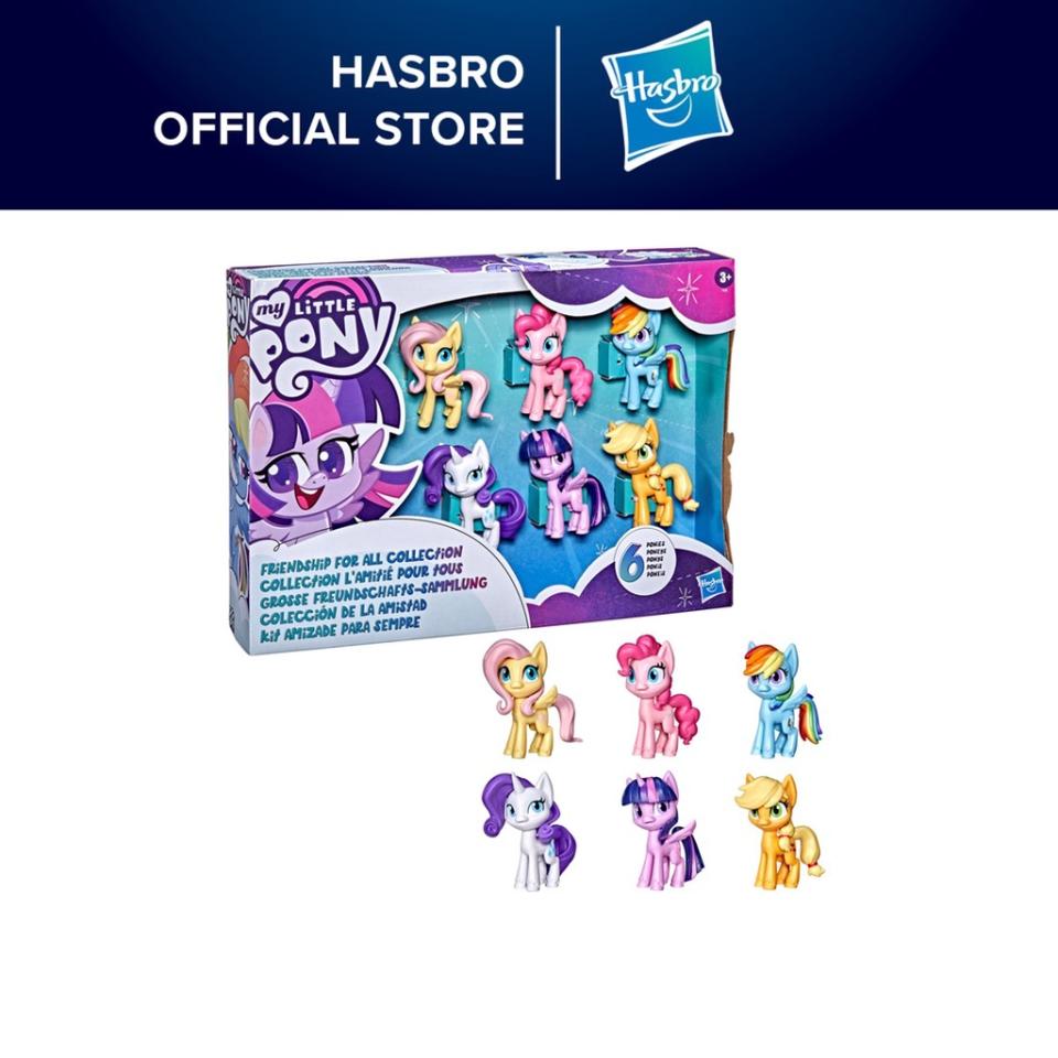 My Little Pony Friendship for All Collection Pack - 6 Pony Figures, 3-Inch Toys for Kids Ages 3 Years Old and Up. (Photo: Shopee SG)