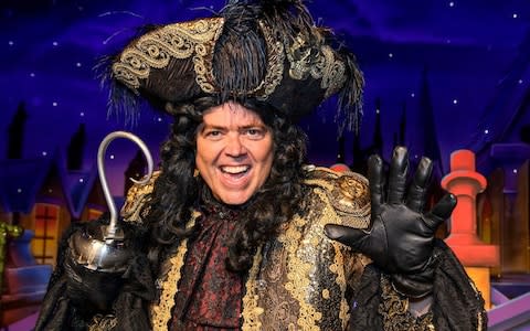 Jimmy Osmond as Captain Hook  - Credit: Simon Hadley