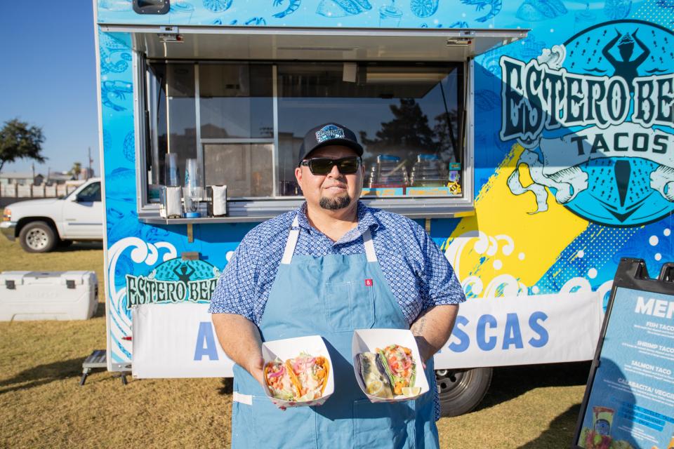 Jorge Picos is the owner of Estero Beach Tacos, a small food trailer known for fish and shrimp tacos that was named Top Taco 2023.