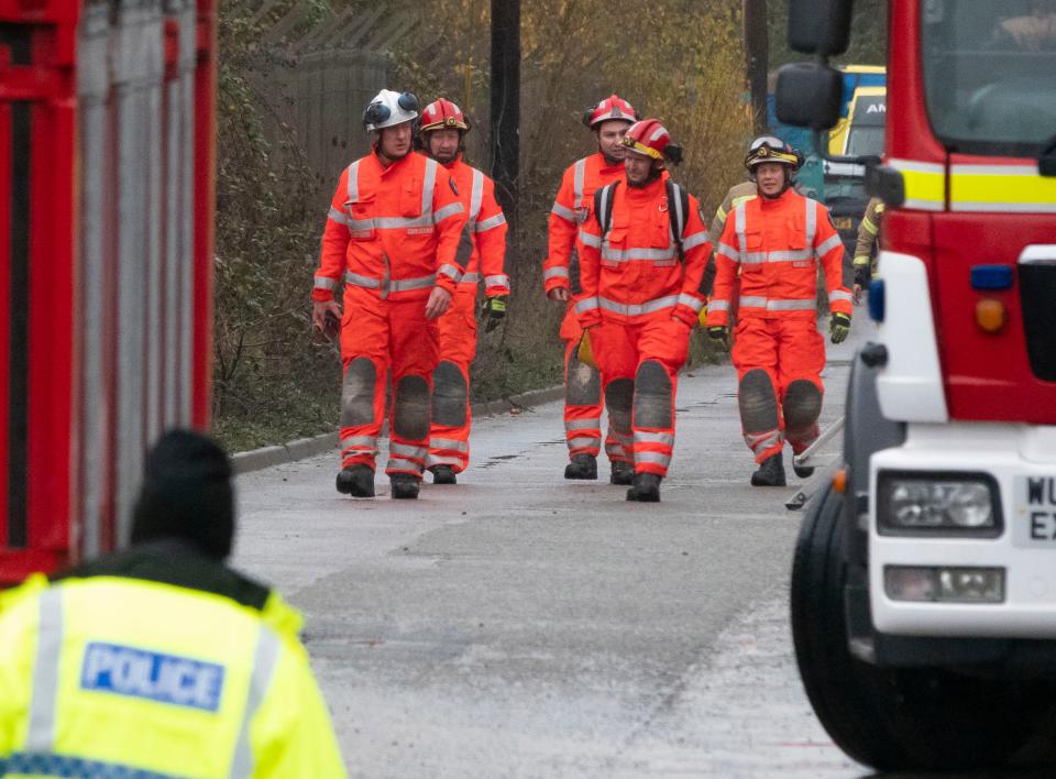 <p>Emergency services at Bristol water recycling centre</p>EPA