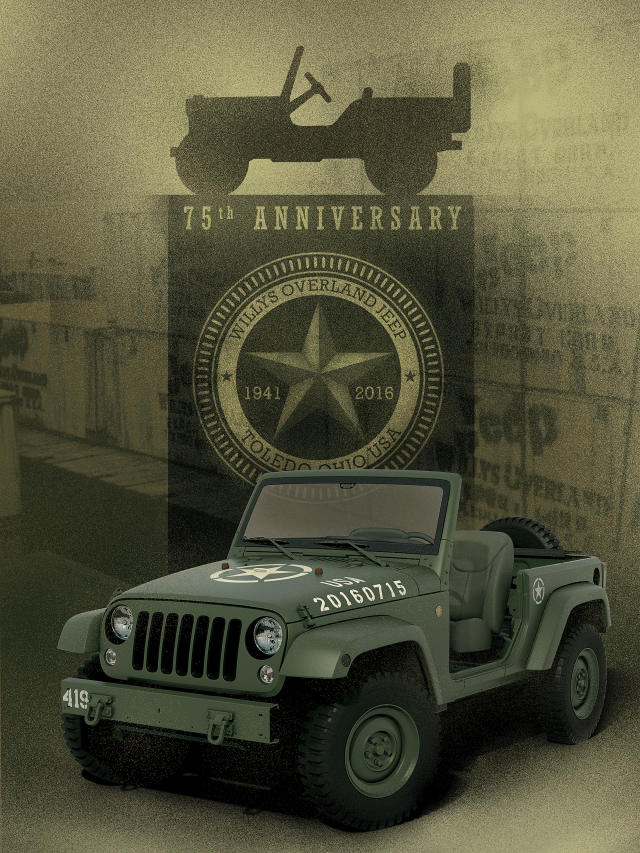 Today is Jeep's 75th Birthday, Here's a WWII-Themed Wrangler Concept