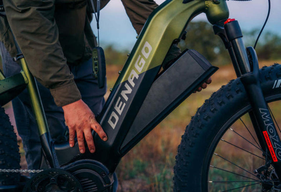 The large-capacity battery lets you go deeper into the backcountry than ever before.<p>Denago Ebikes</p>