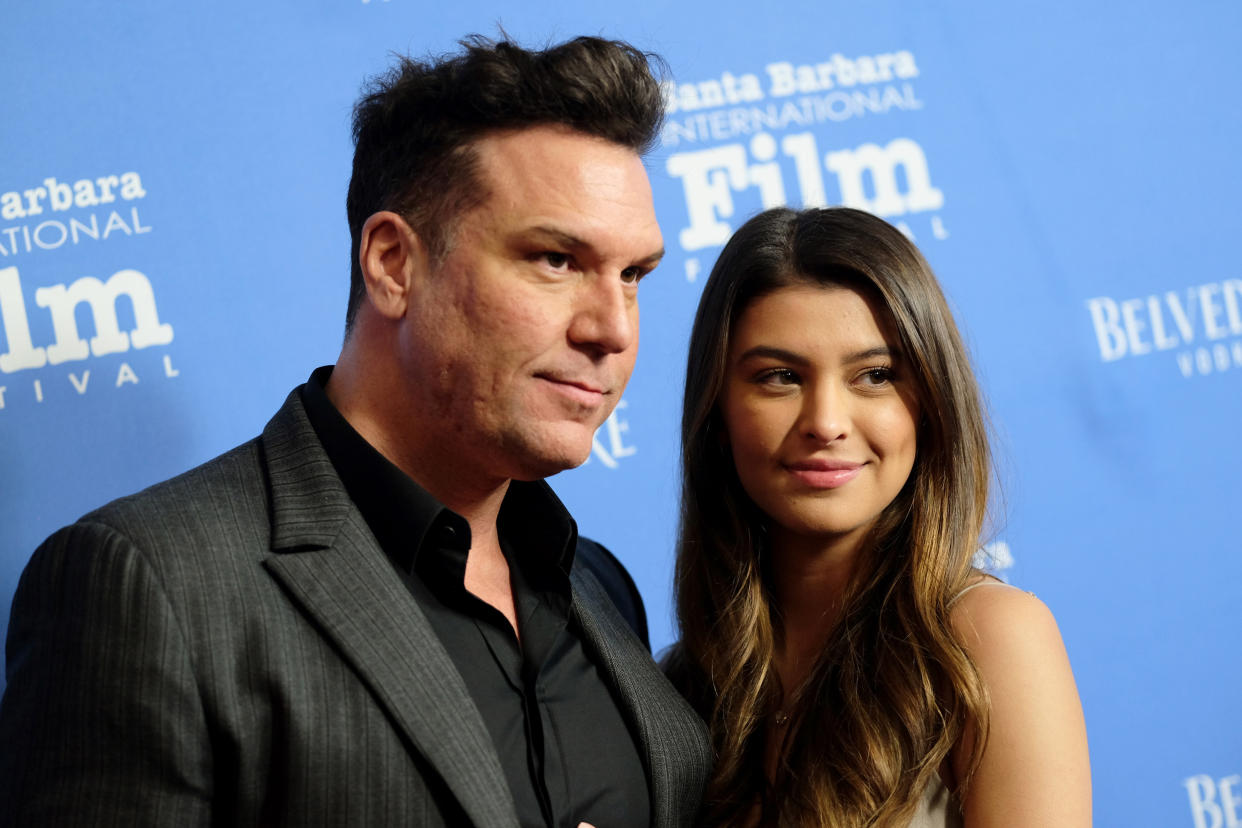 Dane Cook and Kelsi Taylor in 2019. (Matthew Simmons / Getty Images)