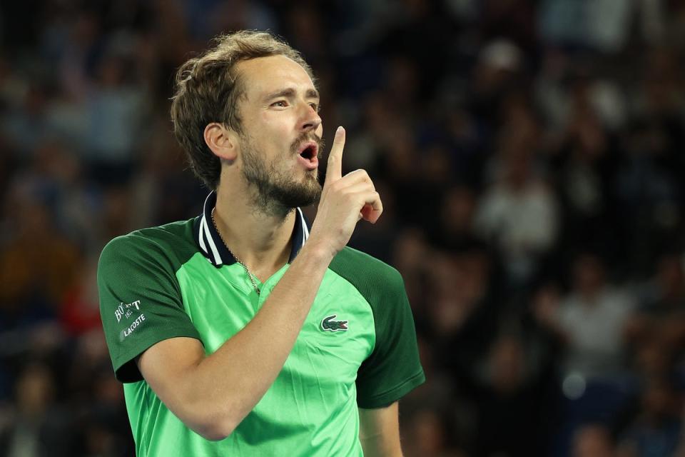 Comeback: Daniil Medvedev will aim to win his second Grand Slam title on Sunday (Getty Images)