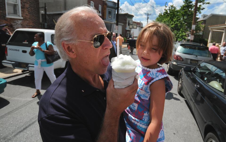 Not all Delaware festivals can claim Joe Biden was one of their guests. But the proof is in the pudding for the St. Anthony's Italian Festival in Wilmington, as then-Vice President Biden was photographed taking a big lick from his lemon water ice while his granddaughter Natalie watched on June 14, 2009,