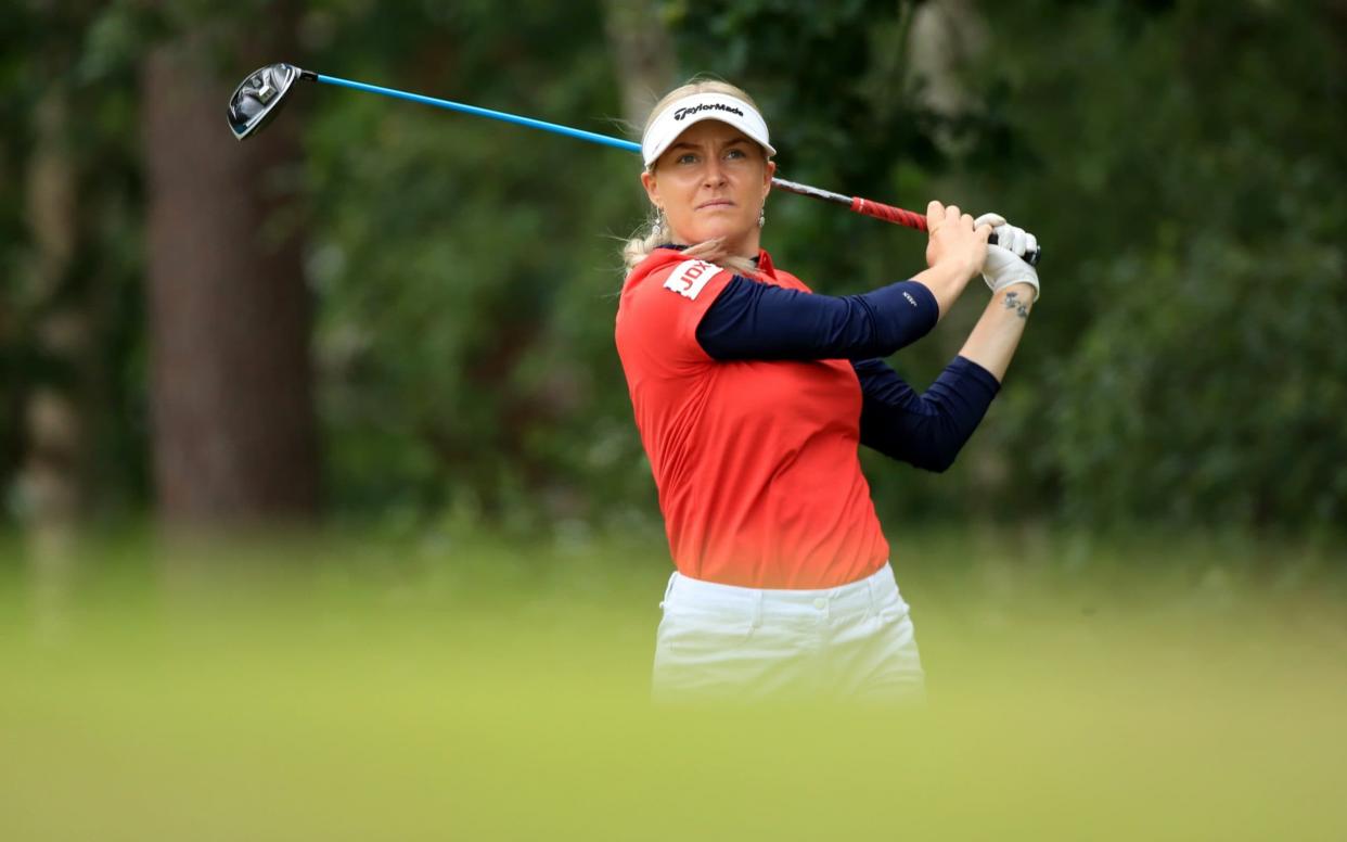 Charley Hull wrested back all but one of the six-shot deficit she had conceded to Alice Hewson  - Getty Images