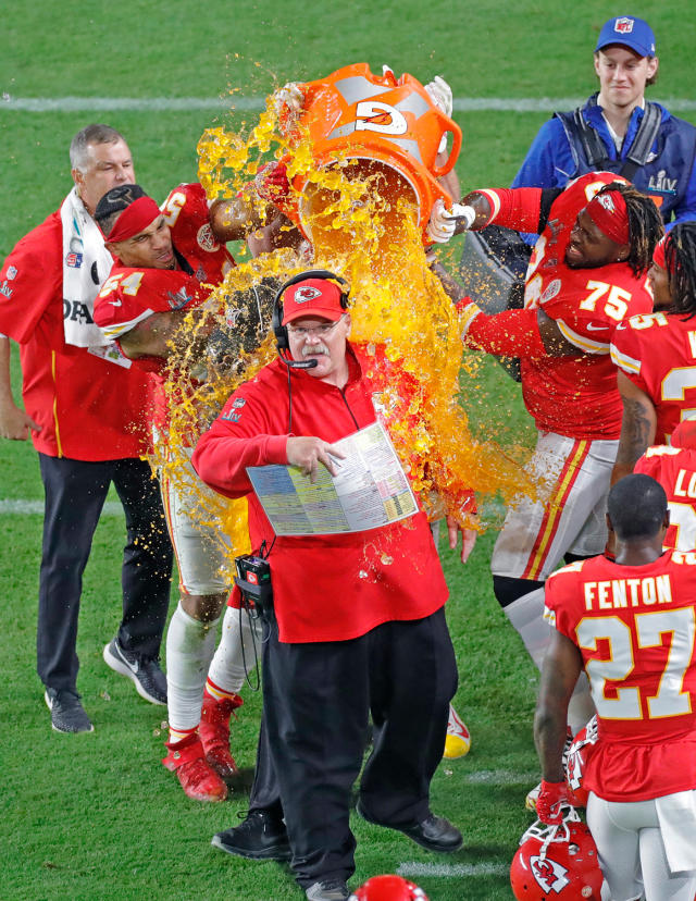 The grand Super Bowl tradition of soaking coaches with Gatorade