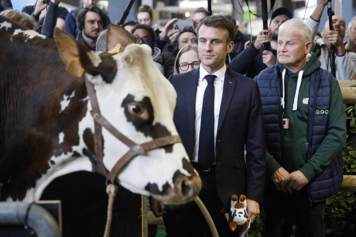 Emmanuel Macron, ici au Salon de l’Agriculture à Paris, le 24 février 2024. 