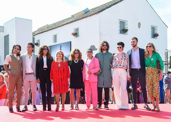 La familia Flores en la inauguración del museo de Lola Flores