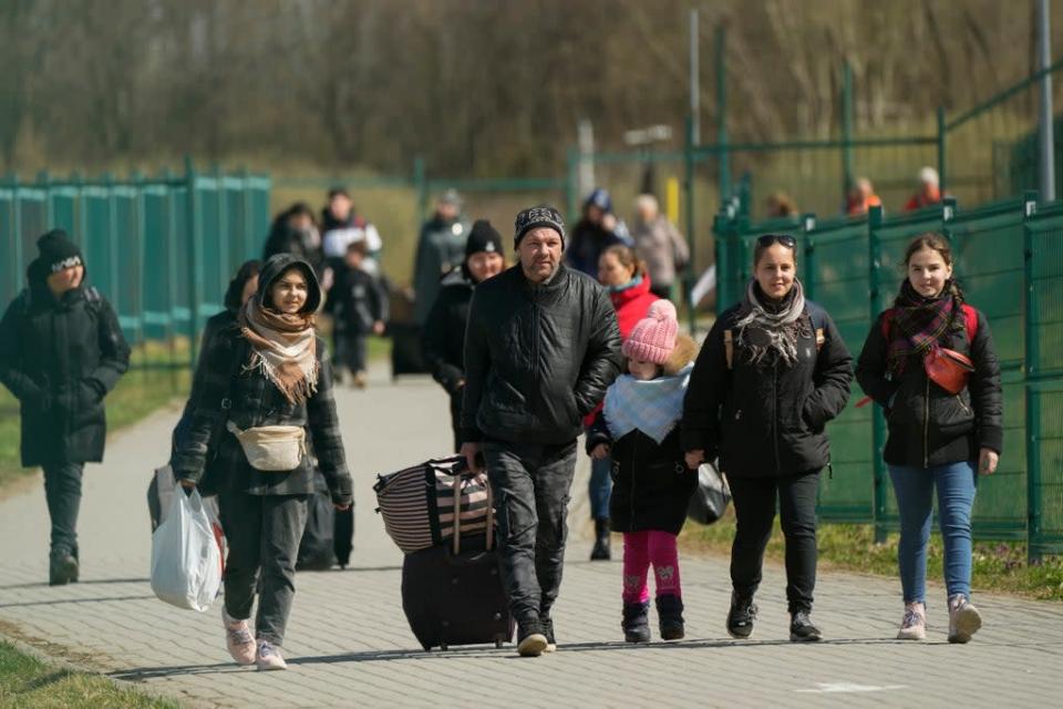Five million people have now fled Ukraine (Sergei Grits/AP) (AP)