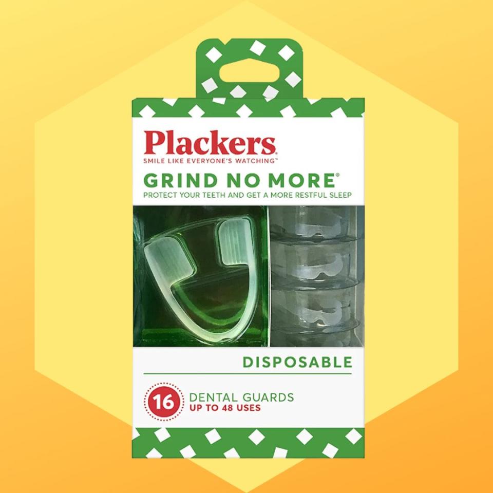 As Lipari noted, the best option is to get yourself a night guard professionally fitted by a dentist. But we all know that the cost of specialized dentistry can be inaccessible. In the meantime, these Plackers teeth guards may be an excellent solution. They have 15,090 five-star ratings on Amazon, and even hardcore grinding reviewers have said they're incredibly effective.You can buy the dental guards from Amazon for around $20. 