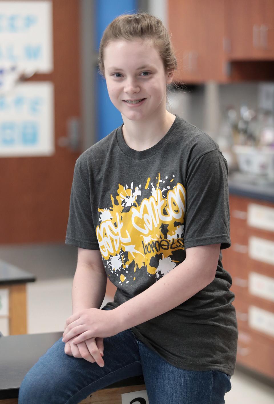 Ava Foss, a student at East Canton Middle School, is a Canton Repository Kid of Character for January.