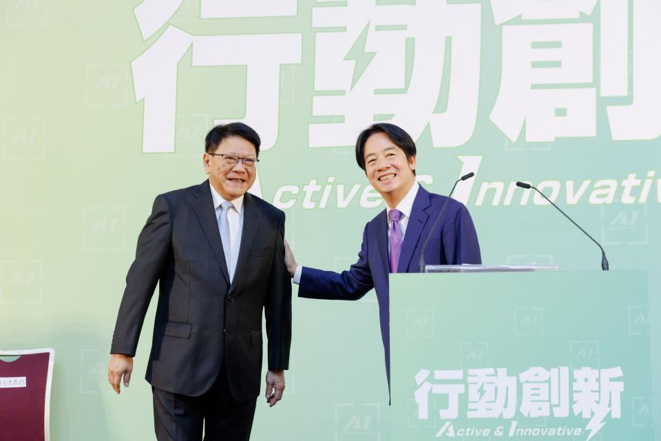 圖：賴清德內閣第六波2 內容：準總統賴清德與準總統府祕書長潘孟安。 照片：民進黨中央