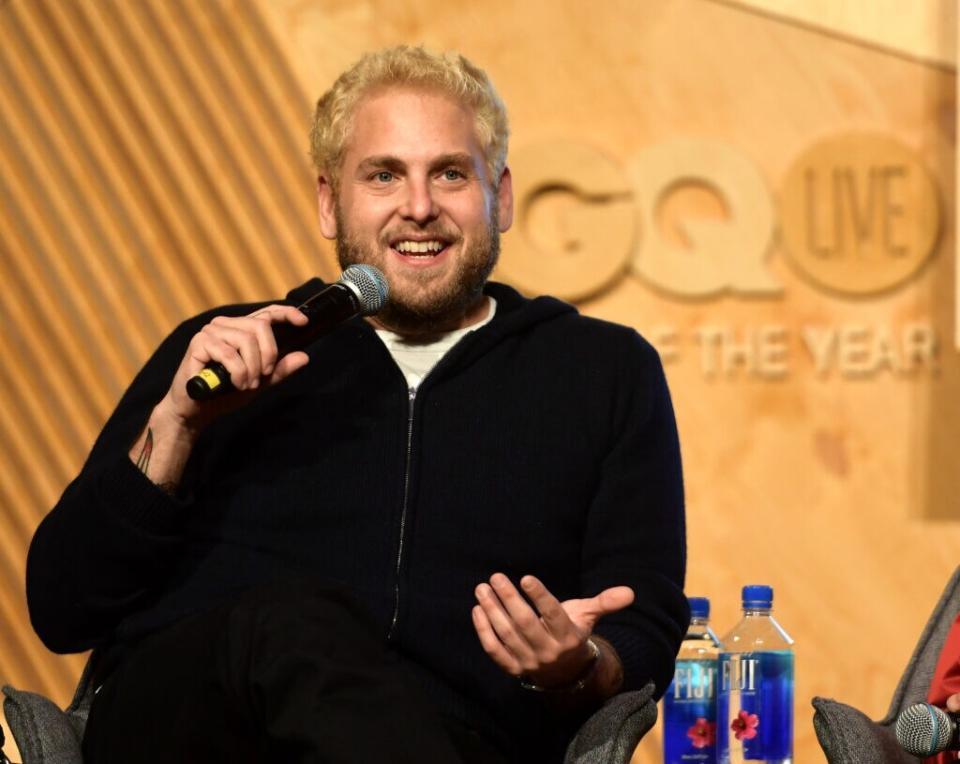 Jonah Hill speaks onstage at GQ Live – The World Of Jonah Hill With The Cast Of ‘Mid90s’ at NeueHouse Los Angeles on December 07, 2018 in Hollywood, California. (Photo by Matt Winkelmeyer/Getty Images for GQ)