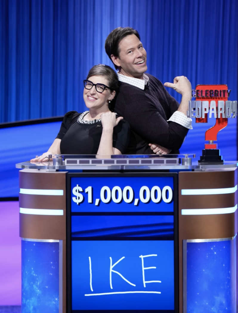 Mayim Bialik and Ike Barinholtz celebrate his 