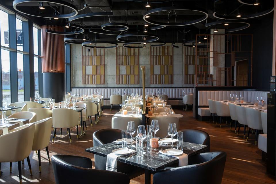 The dining room at Salt Steakhouse in Long Branch's Pier Village.